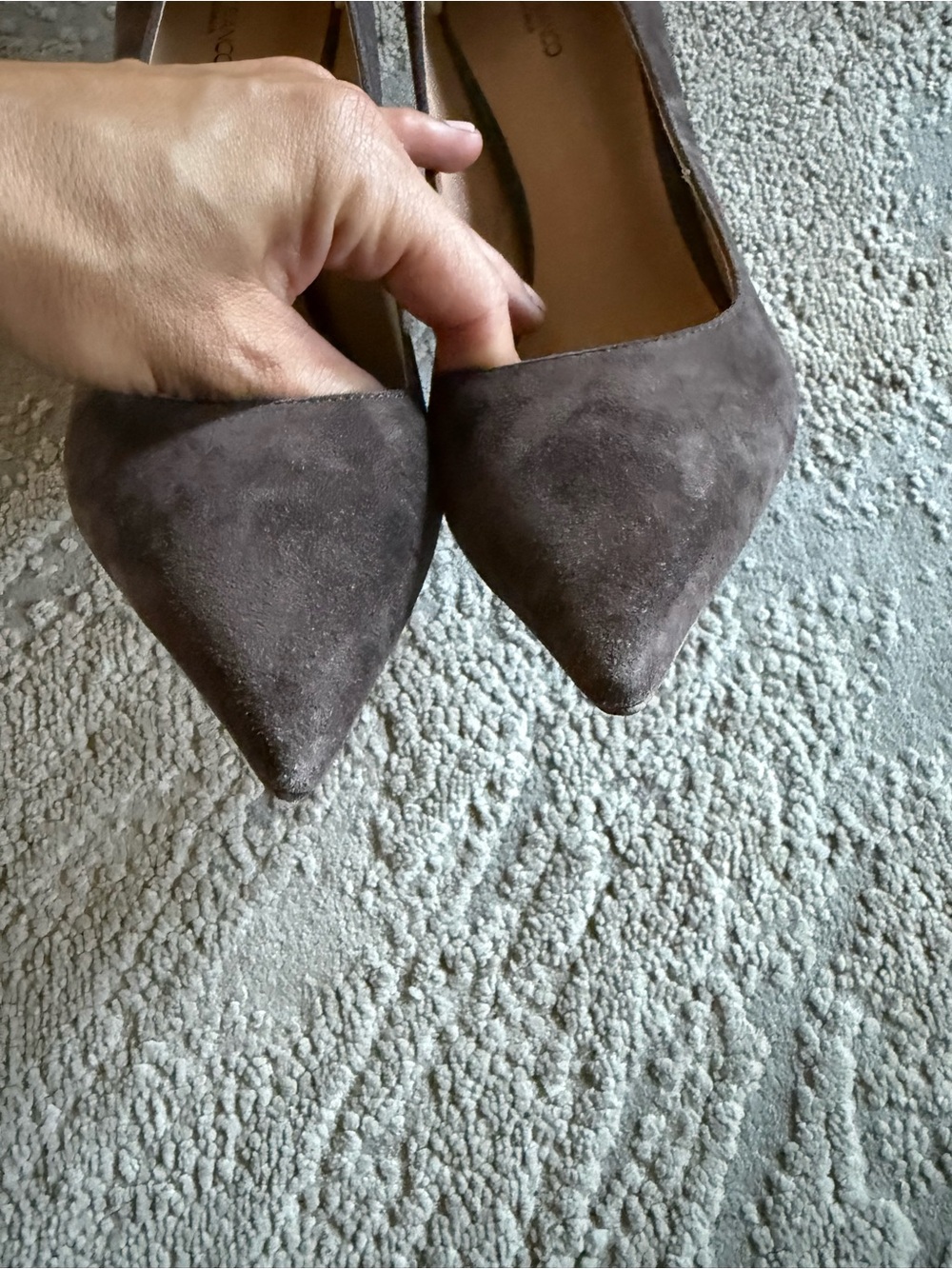 Tony Bianco Pointed Toe Suede leather Pumps heels chocolate Brown 9 - Picture 8 of 11